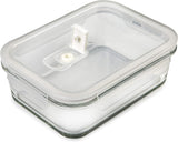 [5-Pack] Food Prep & Storage Glass Containers with Lids - Airtight Glass Meal Prep Containers Reusable