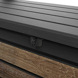 227L Outdoor Storage Bench, Resin Storage Box, Brown