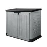 1200L Outdoor Garden Storage Box, Polypropylene Storage Unit, Grey