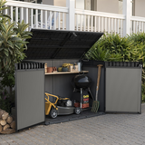 Keter Premier Jumbo Horizontal Resin Outdoor Storage Shed